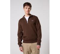 Vêtements Fred Perry HALF ZIP SWEATSHIRT pour Homme XXL Marron