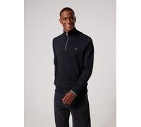 Vêtements Fred Perry HALF ZIP SWEATSHIRT pour M Noir
