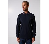 Polo À Manches Longues Fred Perry Marine T55 Bleu Bleu Foncé Taille L