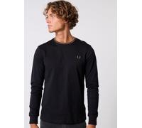 Vêtements Fred Perry Ls Twin Tipped T-Shirt pour Homme S Noir