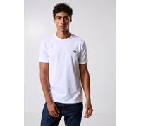 Fred Perry T-shirt Ringer Homme manches courtes blanc Taille L