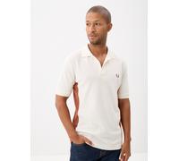 Vêtements Fred Perry TEXTURED PANEL POLO SHIRT pour Homme L Blanc