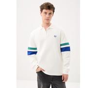 Vêtements Fred Perry Tipped Sleeve Collared Sweat pour XL Blanc