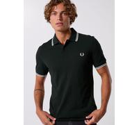 Fred Perry Polo homme Doppia Riga Nightgreen/SNWHT