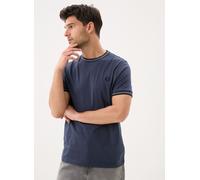 Fred Perry, Homme, Tops, Bleu, Taille: 2XL T-shirt avec Logo Avant