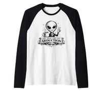Vêtements Funny Alien Just Here for The Abduction Manche Raglan