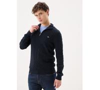 Vêtements GANT Cotton Cable Half Zip pour Homme S Bleu