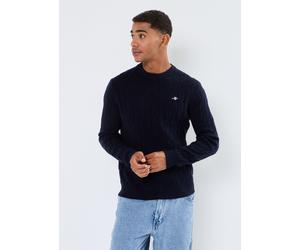 Vêtements GANT Lambswool Cable C-Neck pour Homme XXL Bleu