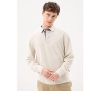 Vêtements GANT Light Sacker Rib Ls Polo pour M Beige