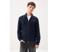 Vêtements GANT Micro Textured Cotton Zip Cardigan pour Homme M Bleu