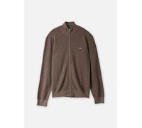 Vêtements GANT Micro Textured Cotton Zip Cardigan pour M Marron
