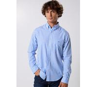 Vêtements GANT Reg Classic Poplin Gingham Shirt pour Homme L Bleu