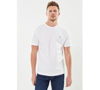 Vêtements GANT Reg Shield Ss T-Shirt pour Homme S Blanc