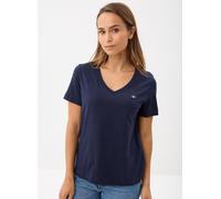 Vêtements GANT Reg Shield Ss V-Neck T-Shirt pour XS Bleu