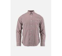 Vêtements GANT Reg Twill Gingham Shirt pour Homme L Rouge