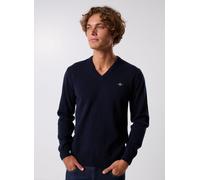 Gant Superfine Lambswool V Neck Sweater Bleu 2XL Homme