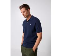 Vêtements GANT Textured Cotton Ss Polo pour Homme M Bleu