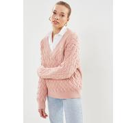 Vêtements GANT Textured Cotton V-Neck pour Accessoires M Rose