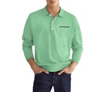 Vêtements Garçon avec Boutons de Couleur Unie Simple Casual à la Mode pour Hommes Sac à Dos Club, vert, XXL