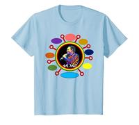 Vêtements habillés éthiopiens Teddy Afro T-Shirt, Enfant, Bleu Céleste, 10 Ans