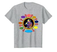 Vêtements habillés éthiopiens Teddy Afro T-Shirt, Enfant, Gris Chiné, 4 Ans