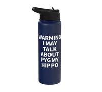 Vêtements hippopotame pygmée - Design amusant et incroyable hippopotame amant Stainless Steel Insulated Water Bottle