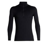 Icebreaker 200 Oasis Long Sleeve Half Zip Homme Noir - Vêtements outdoor hommes S