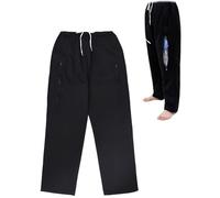 Vêtements Hommes Alités Avec Fermeture Éclair, For La Rééducation Après Une Fracture, For Les Personnes Âgées Et Les Femmes En Situation De Handicap Nécessitant Un Alitement Prolongé(Black,XXL)