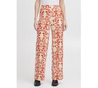 Vêtements Ichi IHKATE PRINT WIDE PA5 pour Femme L Rouge