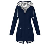 VêTements ImperméAbles Femme Veste Coupe-Vent avec Poches et Doublure ZippéE Manteau Coupe-Vent de Couleur Unie ImperméAbles pour Femmes Veste de Pluie Femme Vestes De ExtéRieur Pas Cher 2025