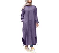 Vêtements islamiques pour femme, robe Abaya pour prière musulmane - Dubaï Maxi Caftan Islamique Salah Robe de jour - Vêtement doux pour femme musulmane