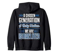 Vêtements israélites hébreux noirs Chosen Nation We're Holy Sweat à Capuche