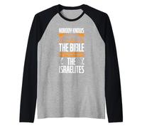 Vêtements israélites hébreux noirs Nobody Knows Bible Better Manche Raglan