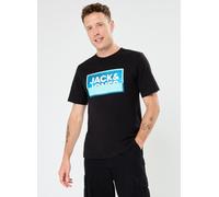 JACK & JONES Jcologan Summer Print Tee Crew Neck FST T-Shirt, Noir, S Homme
