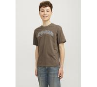Vêtements Jack & Jones Jjecaleb Varsity Tee Ss O-Neck Noos Jnr pour Accessoires 12A Gris