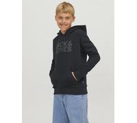 Jack & Jones Sweat à capuche Jjecorp Logo Noir 10 ans Garçon
