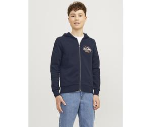 Vêtements Jack & Jones Jjelogo Sweat Zip Hood 2C 24/25 Noos Jnr pour Enfant 10A Bleu