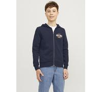Vêtements Jack & Jones Jjelogo Sweat Zip Hood 2C 24/25 Noos Jnr pour Enfant 12A Bleu
