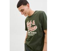 Vêtements Jack & Jones Jjelogo Tee Ss O-Neck 2 Col Aw25 Sn pour Homme XXL Vert