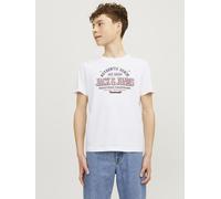 Vêtements Jack & Jones Jjelogo Tee Ss Oneck 2Col 24/25 Noos Jnr pour Enfant 12A Blanc