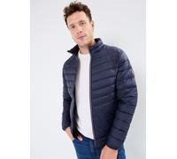 JACK & JONES Veste matelassée coupe-vent 100% nylon à manches longues pour homme, tailles S à 2XL, Blazer bleu marine/détails : véritables coutures rouges, M