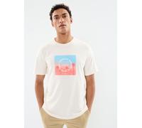 Vêtements Jack & Jones JORARUBA SUNSET BRANDING TEE SS C.N pour Accessoires XL Blanc