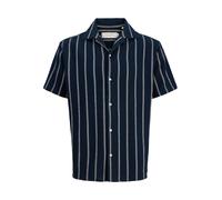 Jack & Jones Coba Stripe Resort Short Sleeve Shirt Bleu 16 Years Garçon