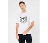 JACK & JONES Jormarbella AOP Branding Tee SS Crew NEC T-Shirt, Blanc éclatant, M Homme