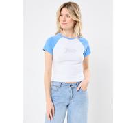 Vêtements JUICY COUTURE Contrast Raglan Baby Tee pour Accessoires L Blanc