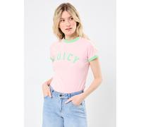 Vêtements JUICY COUTURE Juicy Collegiate Ringer T_Shirt pour L Rose