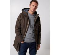 K-Way - Parka isolante et imperméable - Jarno Twill Marmotta Black Olive-Blue Airforce pour Homme - Taille XL - Kaki Kaki XL