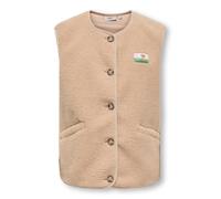 Vêtements Kids Only Kogbaby Life Teddy Vest Cs Pnt pour 10A Blanc