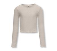 Vêtements Kids Only Kognella L/S O-Neck Top Jrs Noos pour Enfant 9A - 10A Beige