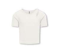 Vêtements Kids Only Kognessa Life Ss Cutout Top Box Jrs Noos 15313690 pour Accessoires 13 - 14A Blanc